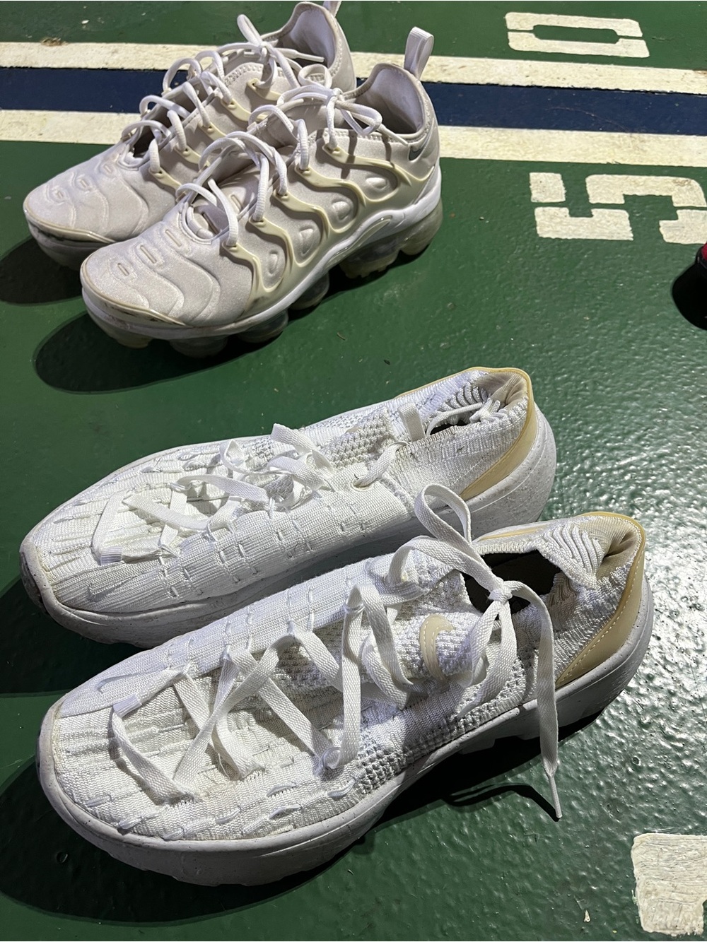 Pair of White Nike Sneakers 10.5